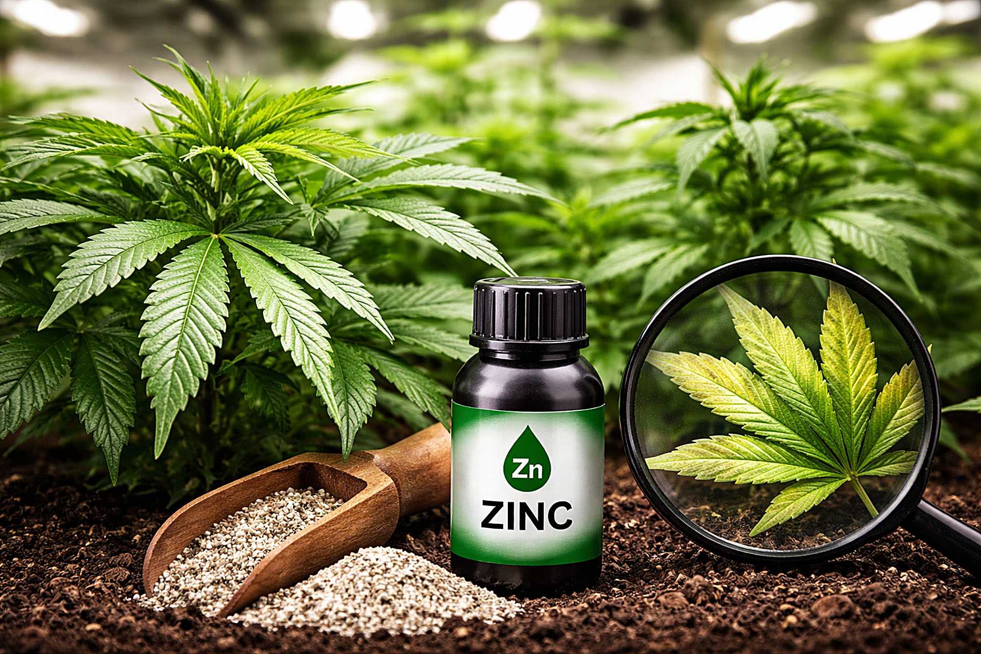 Niedobor cynku rosliny konopi